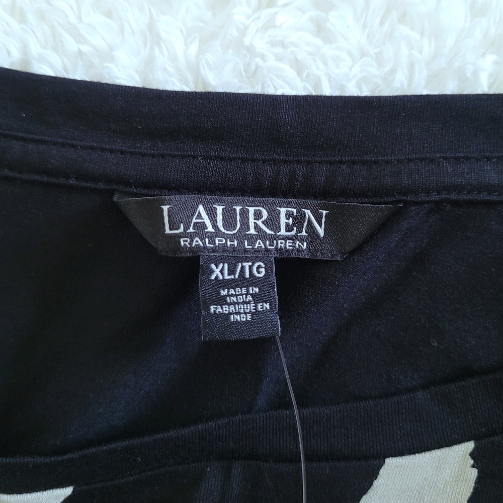 LAUREN Ralph Lauren "RLL" Logo Script✒️ Top - NWT - Picture 4 of 11